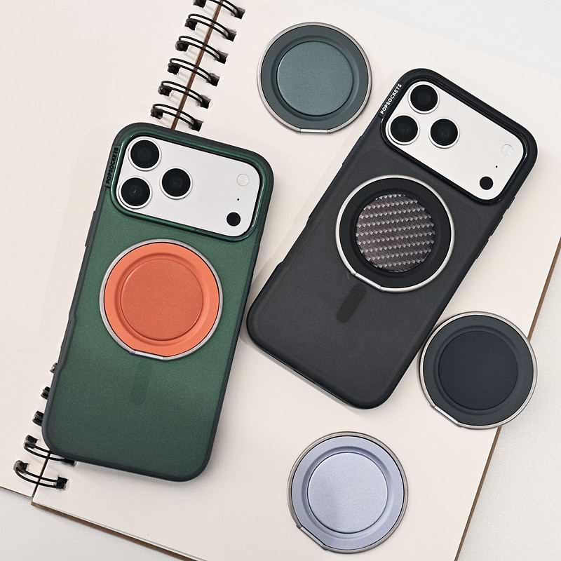 Transformative Teal &mdash; MagSafe Low-Pro Grip & Stand image number 2